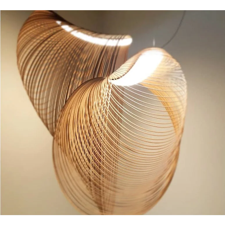 ILLAN PENDANT LAMP - LASER-CUT FLEXIBLE PLYWOOD LIGHTING | CL255488
