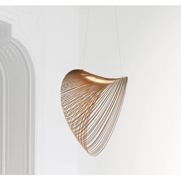 ILLAN PENDANT LAMP - LASER-CUT FLEXIBLE PLYWOOD LIGHTING | CL255488