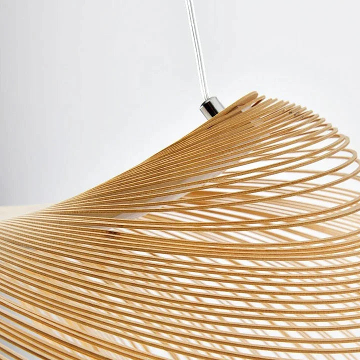 ILLAN PENDANT LAMP - LASER-CUT FLEXIBLE PLYWOOD LIGHTING | CL255488