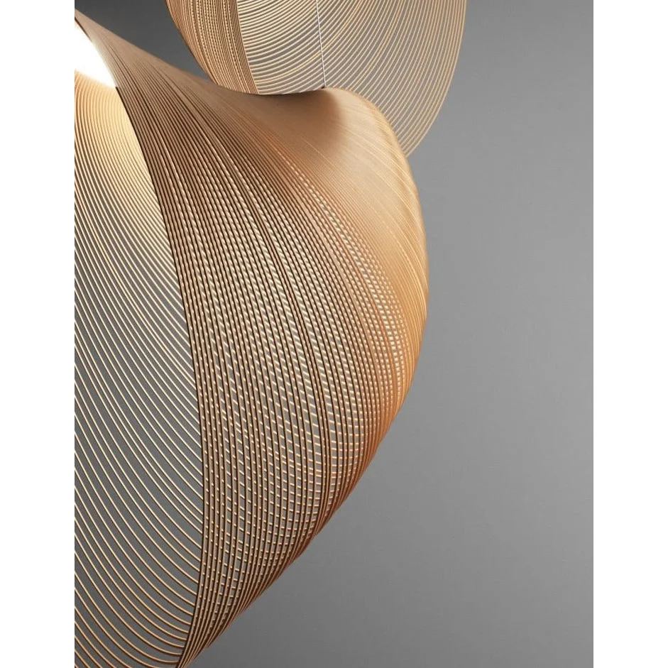 ILLAN PENDANT LAMP - LASER-CUT FLEXIBLE PLYWOOD LIGHTING | CL255488