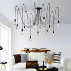 INDUSTRIAL BLACK MULTIPLE PENDANT LIGHTING