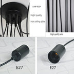 INDUSTRIAL BLACK MULTIPLE PENDANT LIGHTING