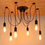 INDUSTRIAL BLACK MULTIPLE PENDANT LIGHTING