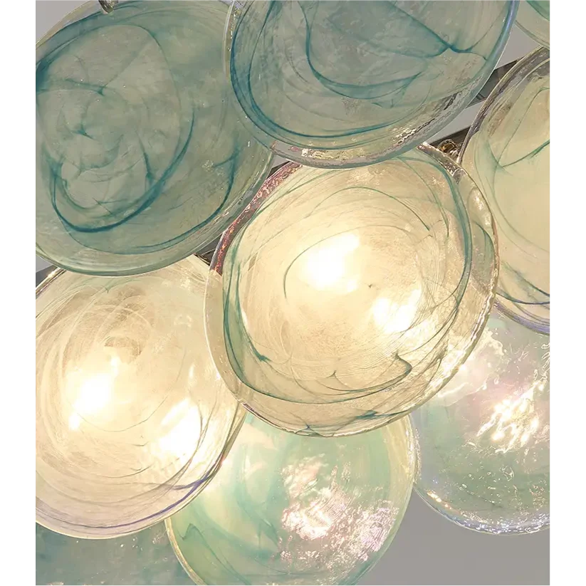 IRIDESCENT COPPER GLASS CHANDELIER | CLKJH025D