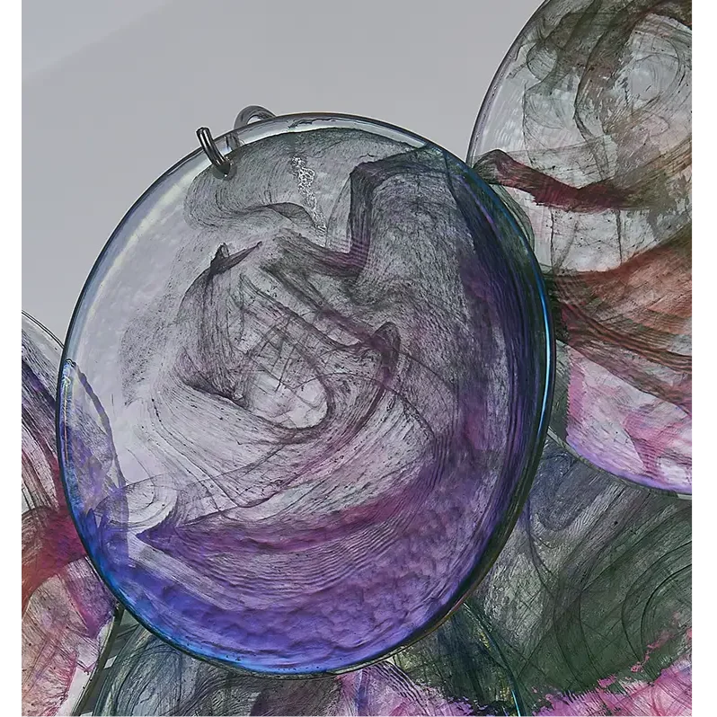 IRIDESCENT COPPER GLASS CHANDELIER | CLKJH025D