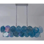 IRIDESCENT COPPER GLASS CHANDELIER | CLKJH025D