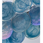 IRIDESCENT COPPER GLASS CHANDELIER | CLKJH025D