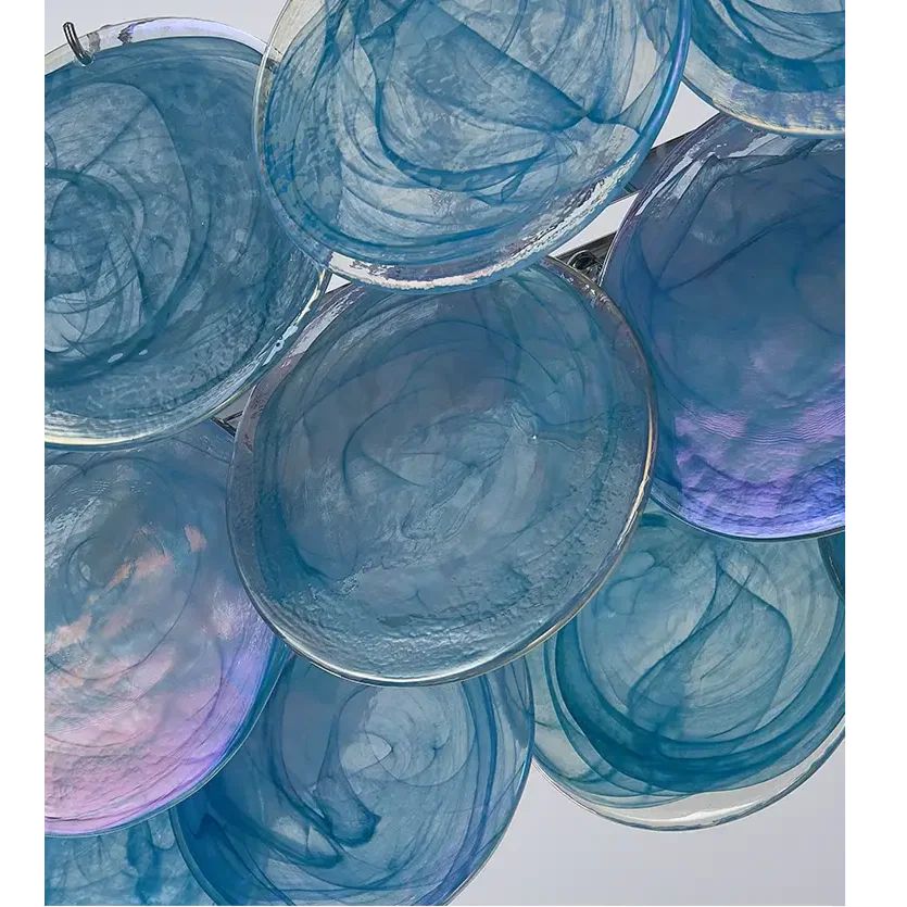 IRIDESCENT COPPER GLASS CHANDELIER | CLKJH025D