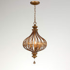 IRON CRYSTAL GLOBE CHANDELIER | CLDSA0255