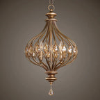 IRON CRYSTAL GLOBE CHANDELIER | CLDSA0255
