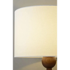 JAPANDI WOOD LINEN FLOOR LAMP SIRMIONE SERIES | TABLE & FLOOR LAMP