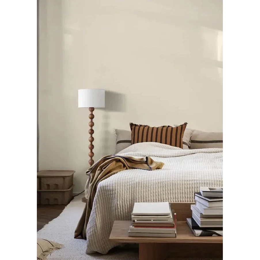 JAPANDI WOOD LINEN FLOOR LAMP SIRMIONE SERIES | TABLE & FLOOR LAMP