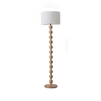 JAPANDI WOOD LINEN FLOOR LAMP SIRMIONE SERIES | TABLE & FLOOR LAMP
