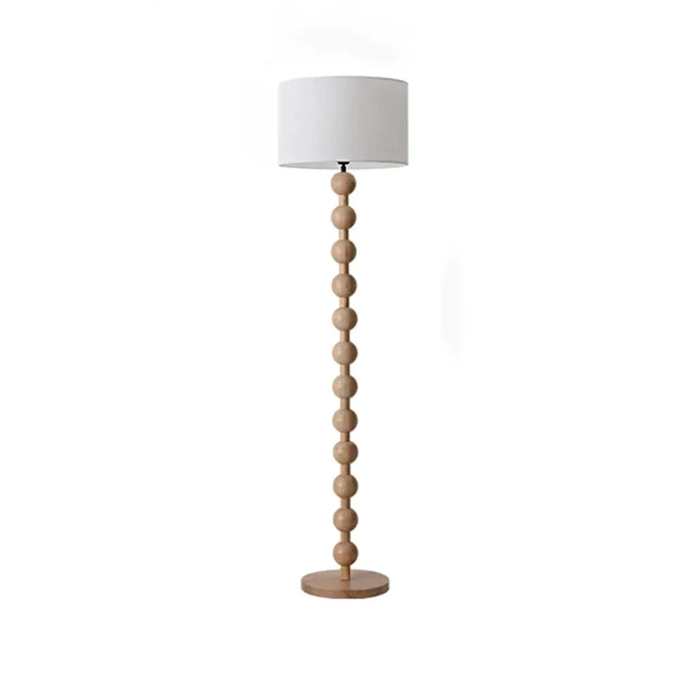 JAPANDI WOOD LINEN FLOOR LAMP SIRMIONE SERIES | TABLE & FLOOR LAMP