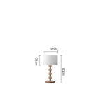 JAPANDI WOOD LINEN FLOOR LAMP SIRMIONE SERIES | TABLE & FLOOR LAMP