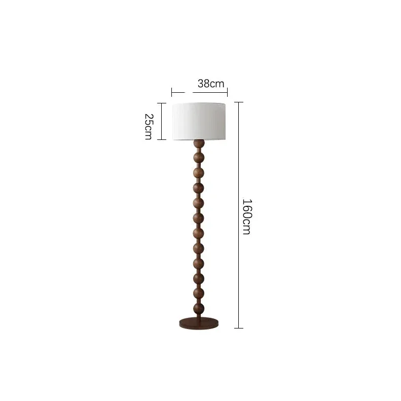 JAPANDI WOOD LINEN FLOOR LAMP SIRMIONE SERIES | TABLE & FLOOR LAMP
