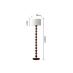 JAPANDI WOOD LINEN FLOOR LAMP SIRMIONE SERIES | TABLE & FLOOR LAMP