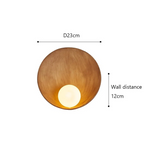 JAPANESE CERAMIC EARTH TONES WALL LAMP