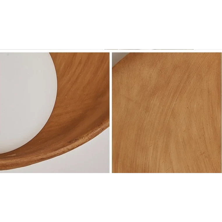 JAPANESE CERAMIC EARTH TONES WALL LAMP