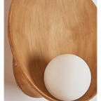 JAPANESE CERAMIC EARTH TONES WALL LAMP