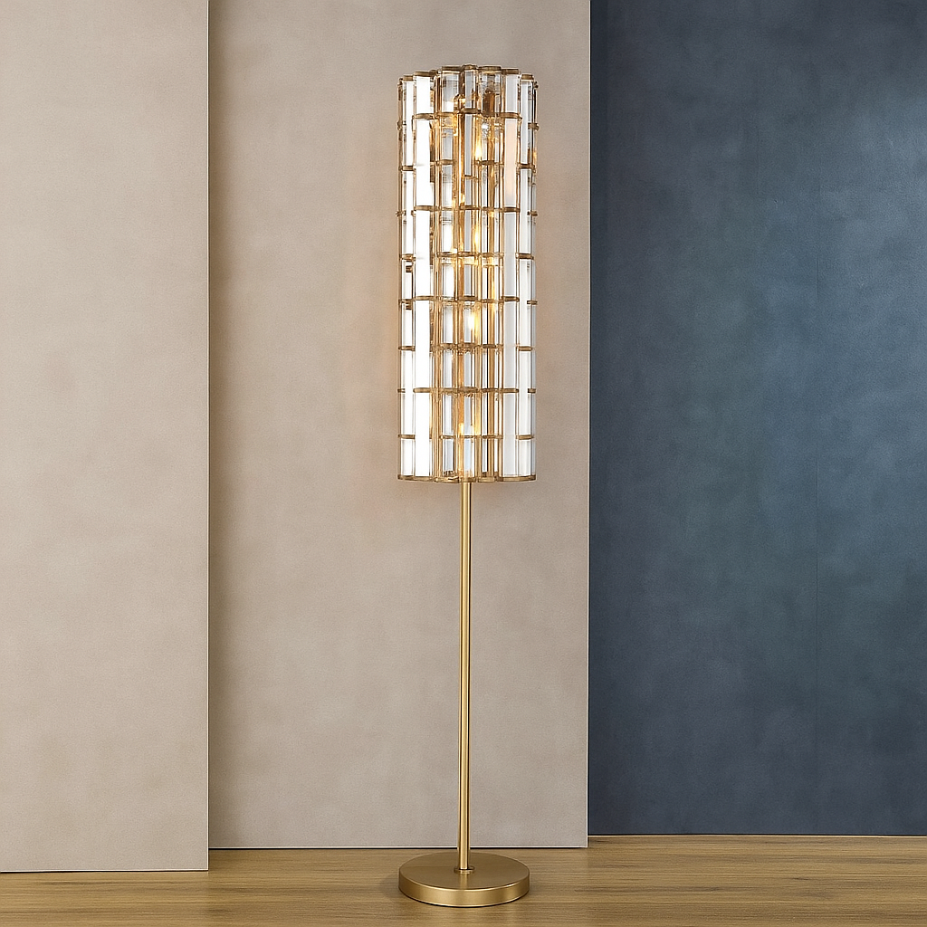 K9 GOLD ROD FLOOR LAMP | CLGTP025G