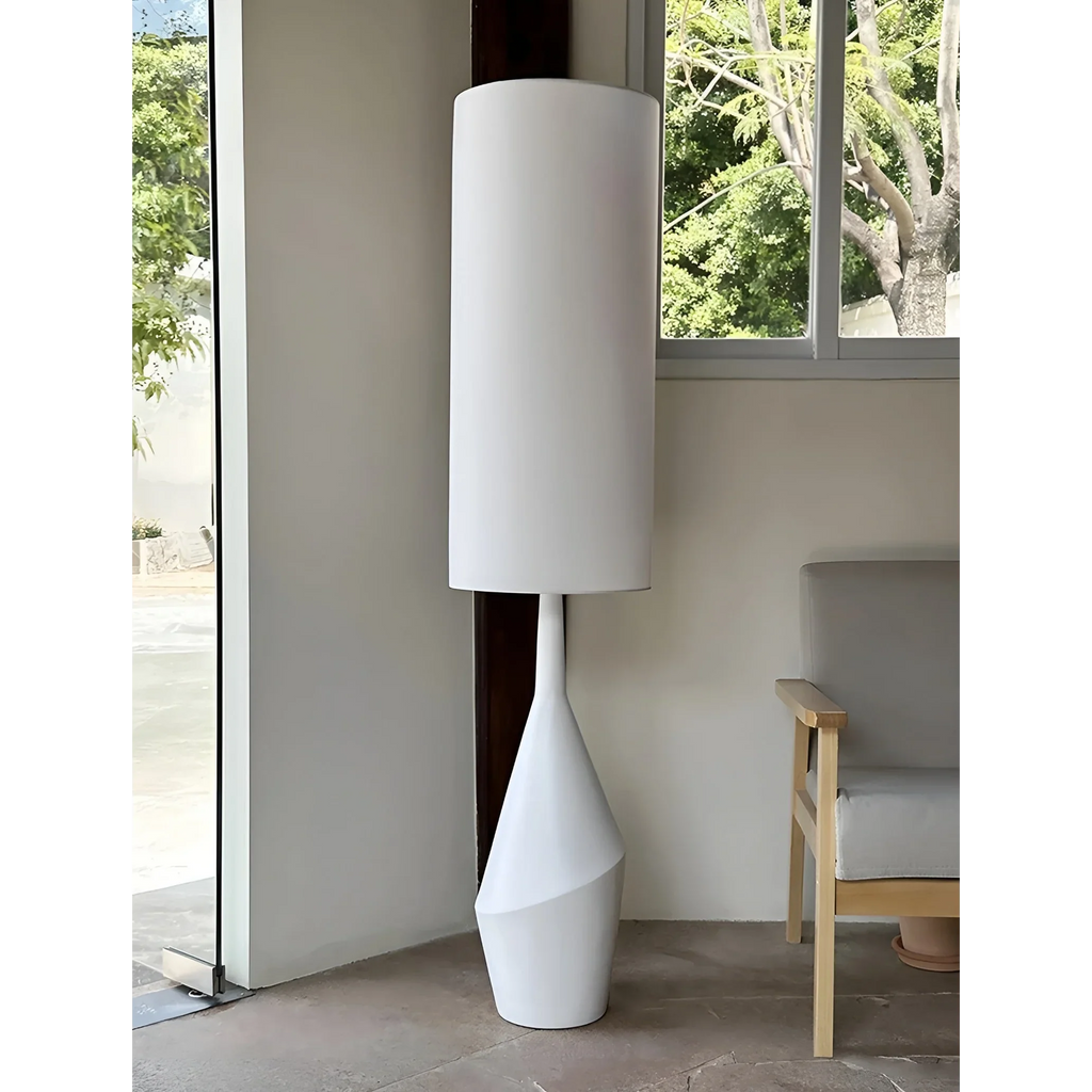 KINSEK WHITE MODERN STYLE FLOOR LAMP | CL852202