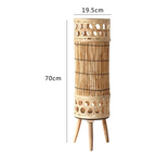 KNITTED BAMBOO TOWER LAMP