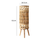 KNITTED BAMBOO TOWER LAMP