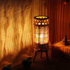 KNITTED BAMBOO TOWER LAMP