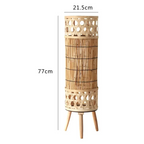 KNITTED BAMBOO TOWER LAMP
