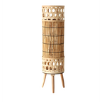 KNITTED BAMBOO TOWER LAMP