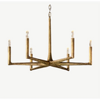 LARGE COPPER LINEAR BRASS CHANDELIER | CLRE0079CL