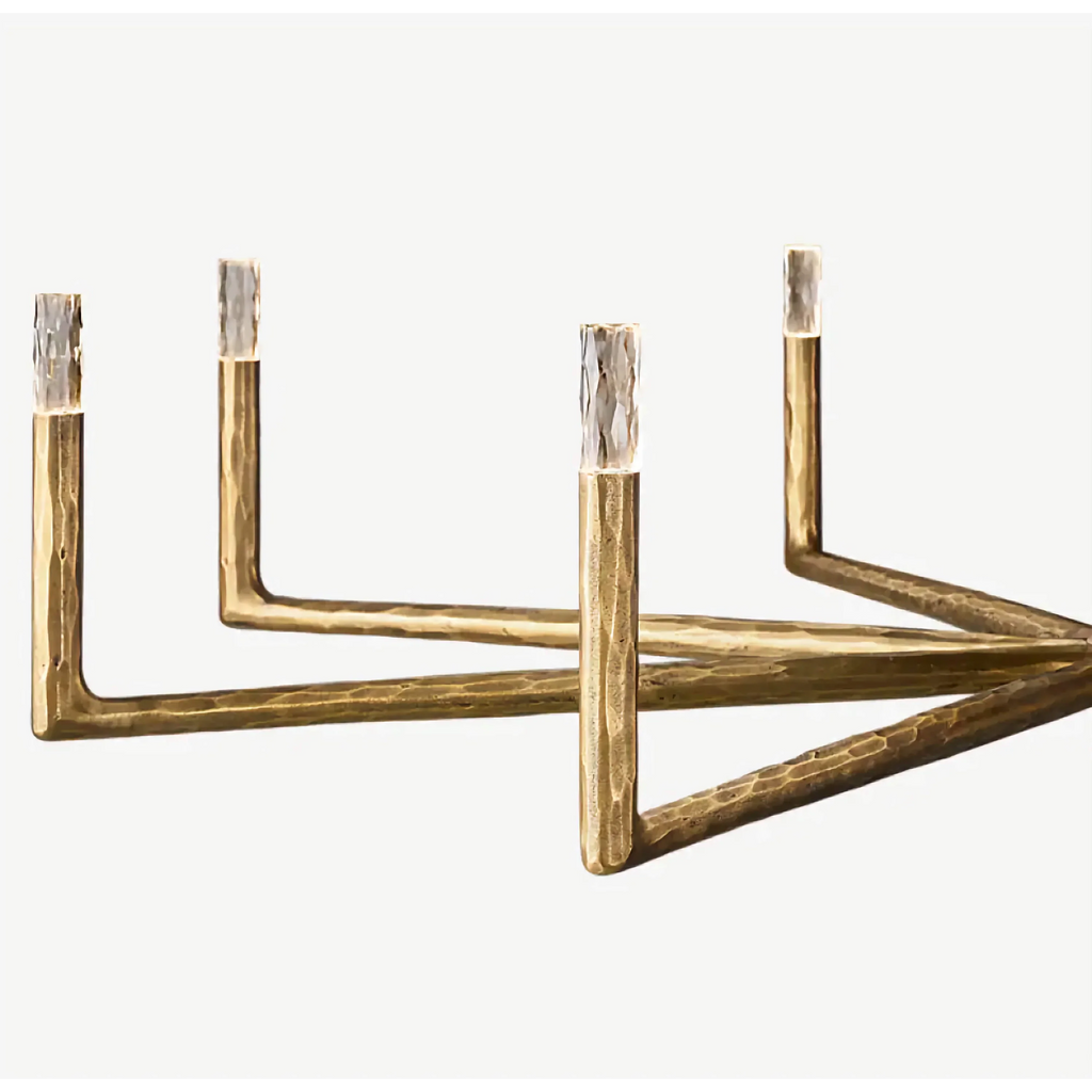 LARGE COPPER LINEAR BRASS CHANDELIER | CLRE0079CL