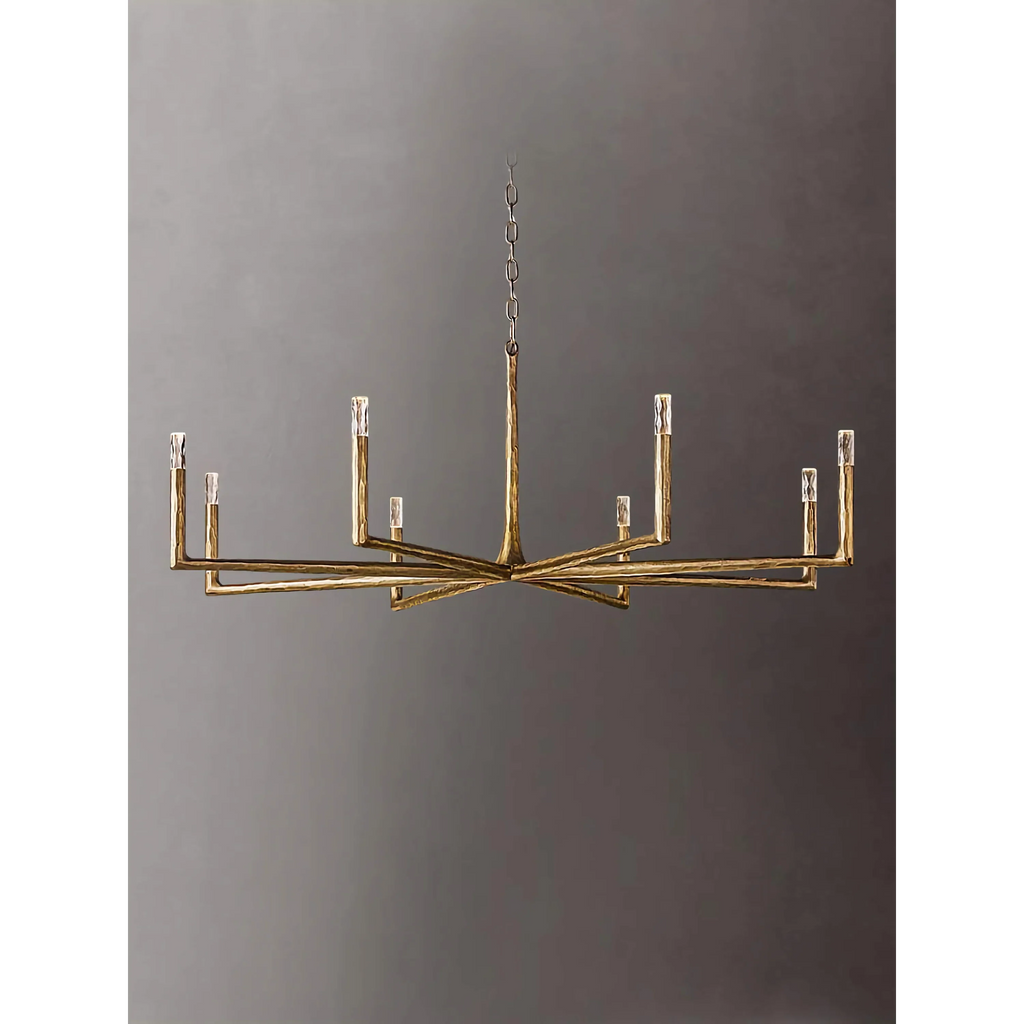 LARGE COPPER LINEAR BRASS CHANDELIER | CLRE0079CL