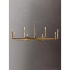 LARGE COPPER LINEAR BRASS CHANDELIER | CLRE0079CL