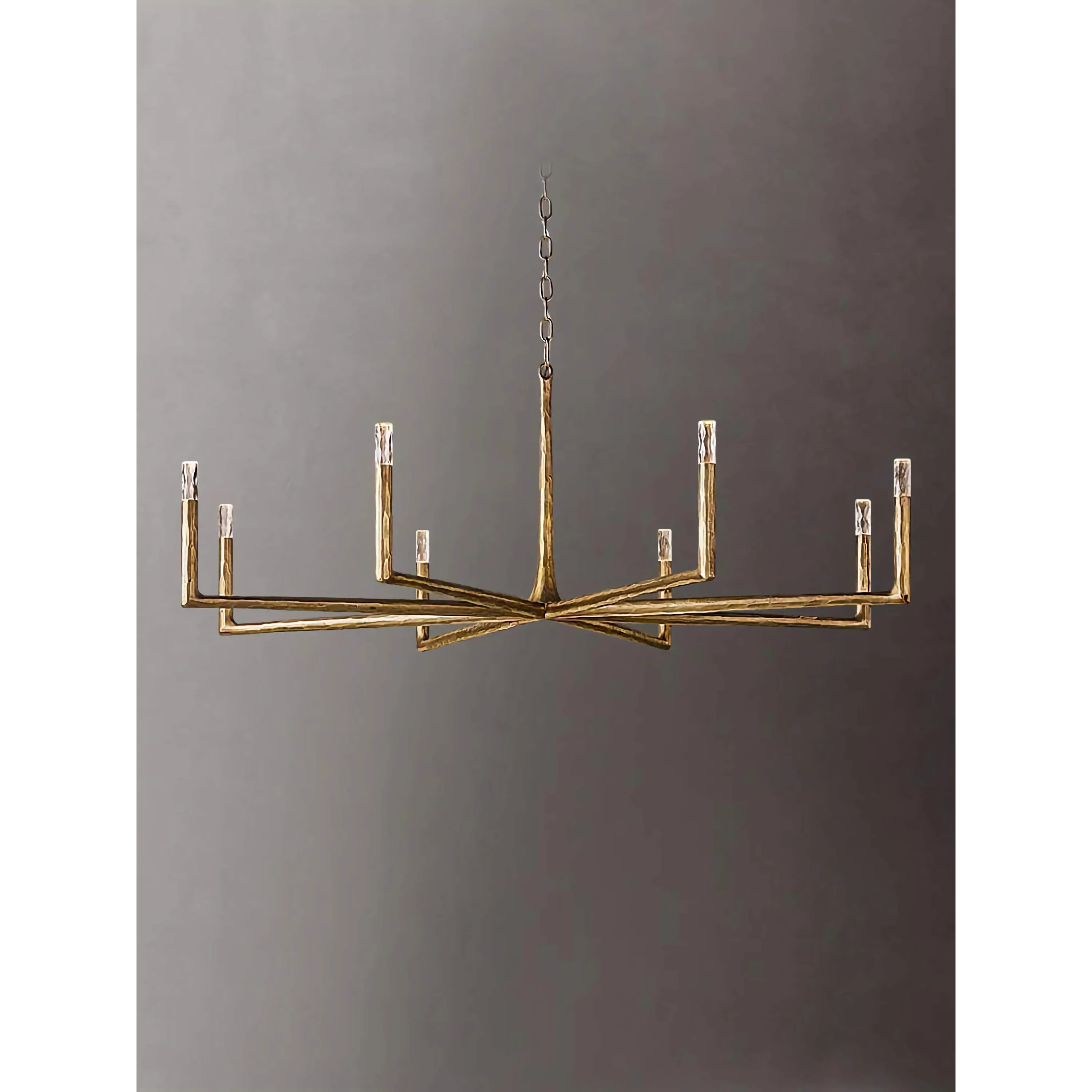 LARGE COPPER LINEAR BRASS CHANDELIER | CLRE0079CL