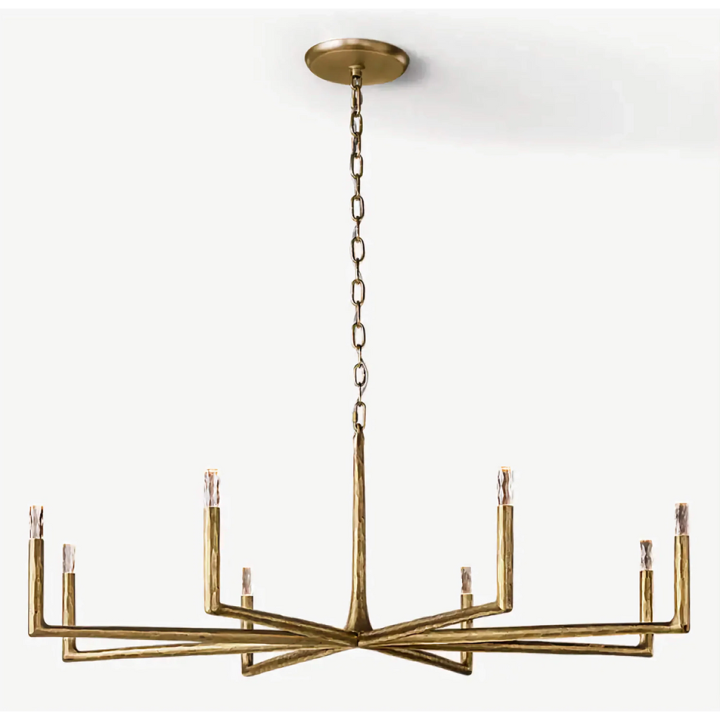 LARGE COPPER LINEAR BRASS CHANDELIER | CLRE0079CL