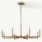 LARGE COPPER LINEAR BRASS CHANDELIER | CLRE0079CL
