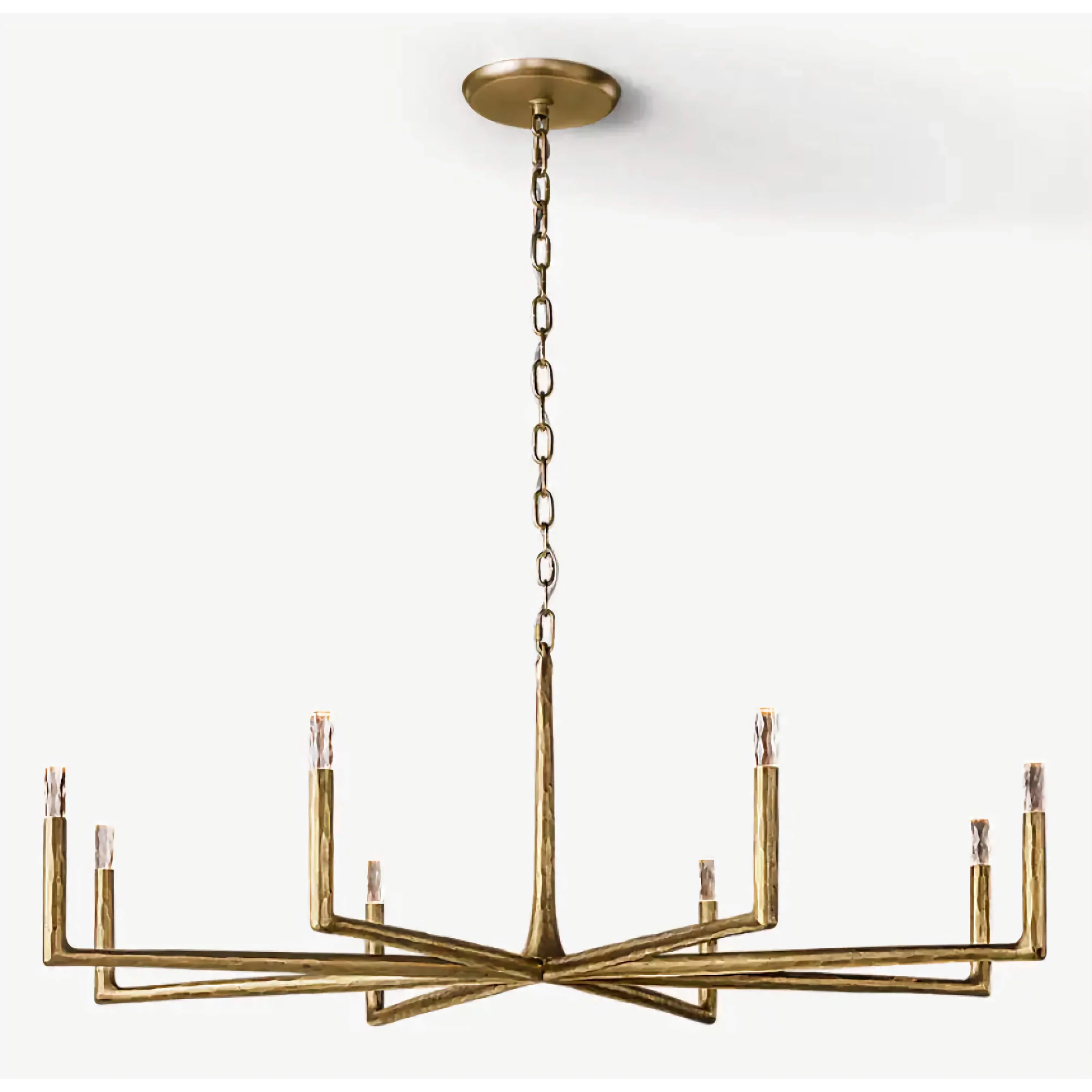 LARGE COPPER LINEAR BRASS CHANDELIER | CLRE0079CL