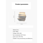 LE SOLEIL WHITE METAL WALL LAMP