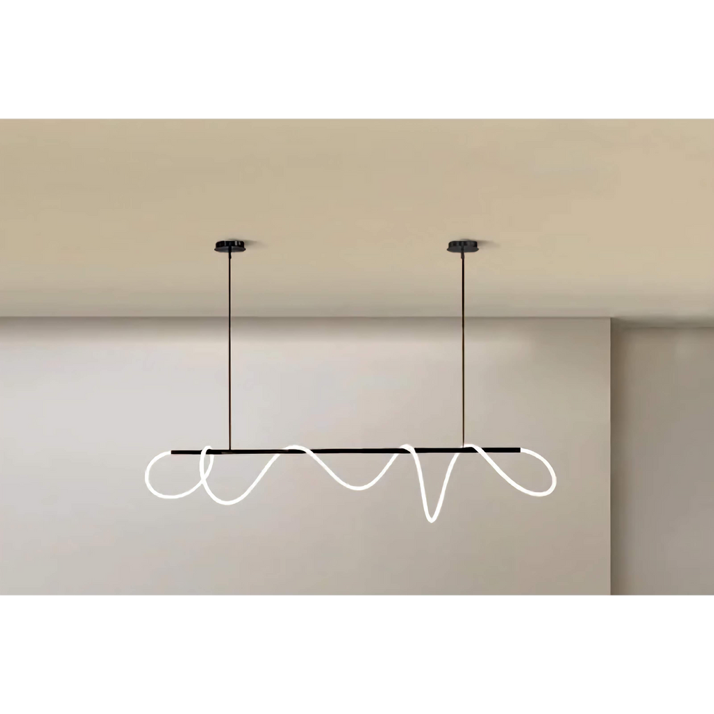 LED ACRYLIC FLEXIBLE TUBE CEILING LIGHT FIXTURE