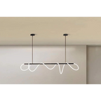 LED ACRYLIC FLEXIBLE TUBE CEILING LIGHT FIXTURE