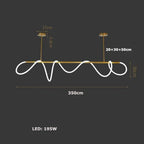 LED ACRYLIC FLEXIBLE TUBE CEILING LIGHT FIXTURE