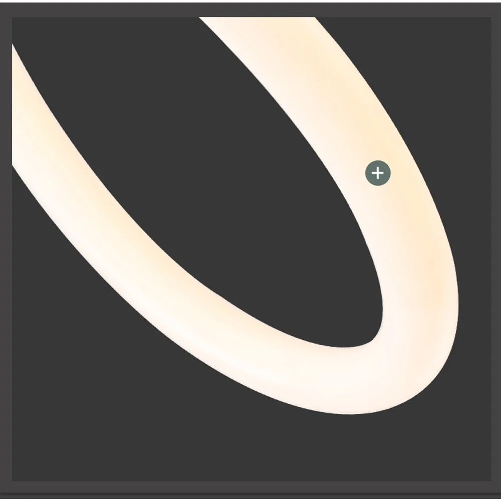 LED ACRYLIC FLEXIBLE TUBE CEILING LIGHT FIXTURE