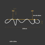 LED ACRYLIC FLEXIBLE TUBE CEILING LIGHT FIXTURE
