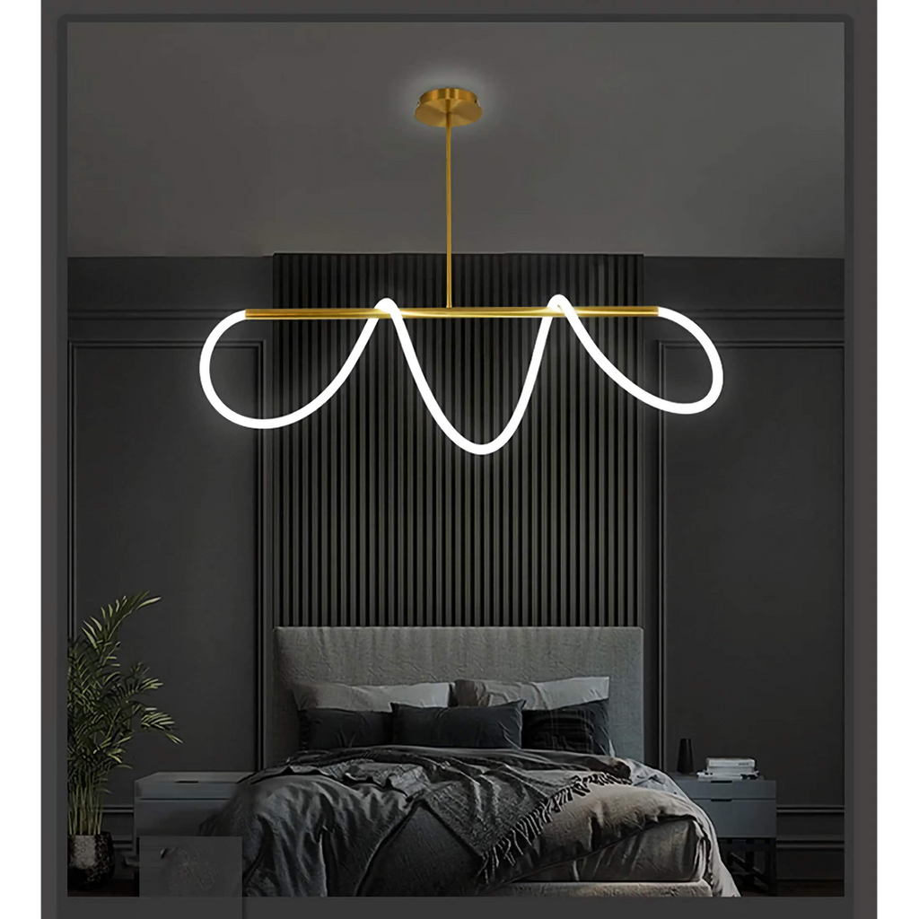 LED ACRYLIC FLEXIBLE TUBE CEILING LIGHT FIXTURE