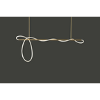 LED ACRYLIC FLEXIBLE TUBE CEILING LIGHT FIXTURE