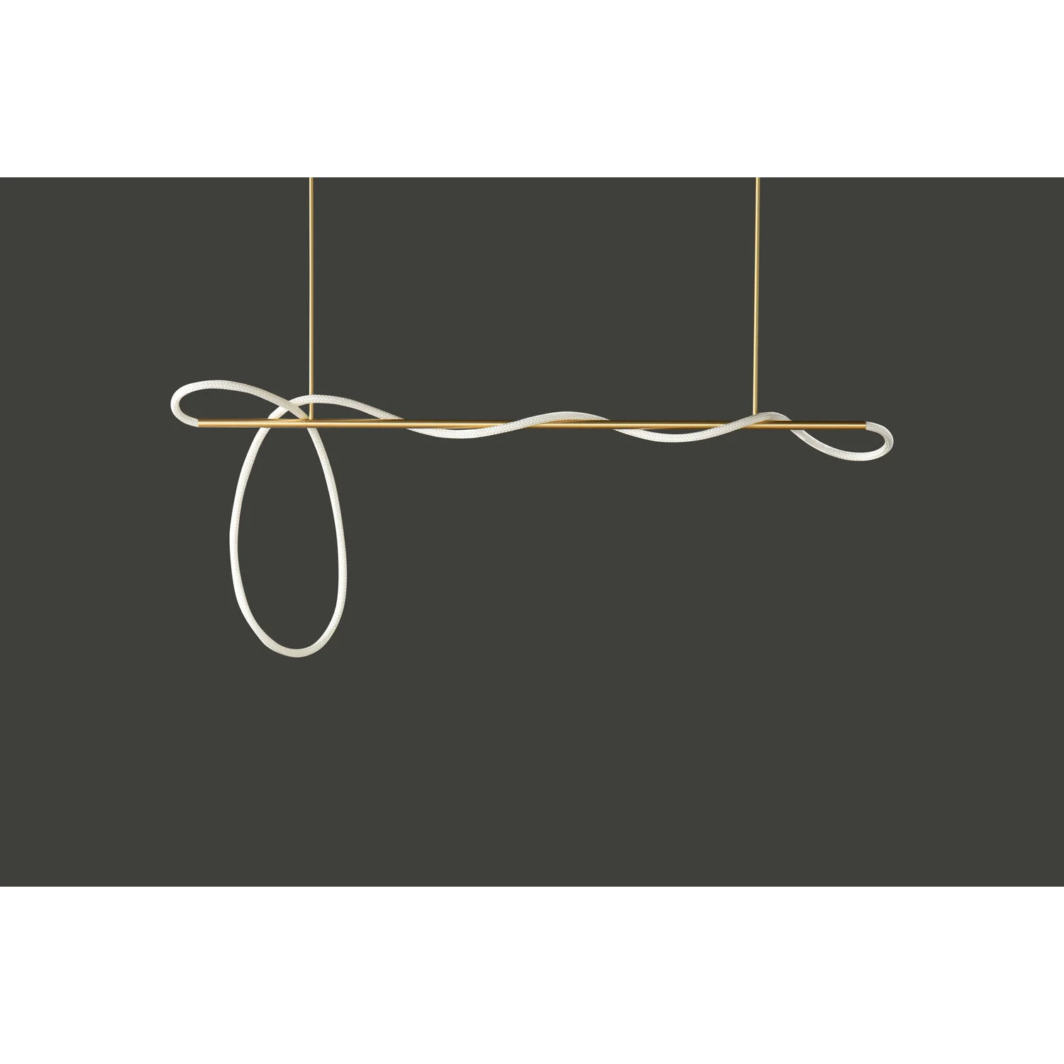 LED ACRYLIC FLEXIBLE TUBE CEILING LIGHT FIXTURE