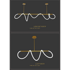 LED ACRYLIC FLEXIBLE TUBE CEILING LIGHT FIXTURE