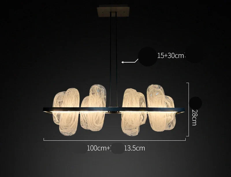 LINEAR GLASS CHANDELIER | CLPJS025L